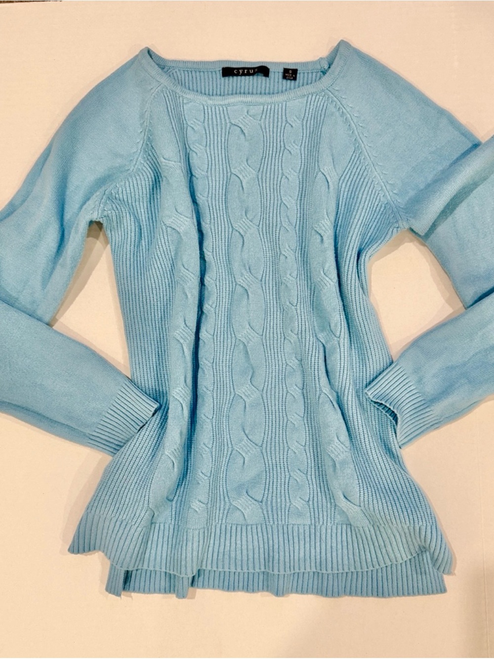 Cyrus Cable Knit Women's Sweater SZ S